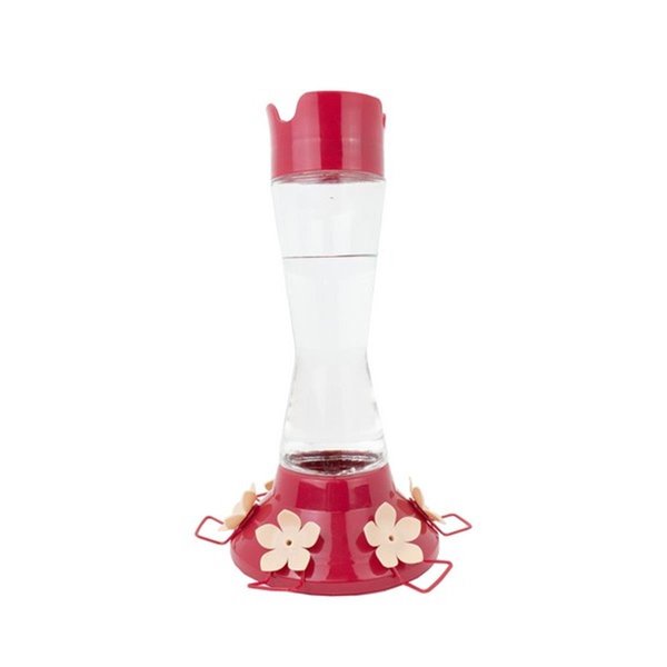 No Sweat My Pet 20oz Top Fill Pinch Waist Glass Hummingbird Feeder NO1663443